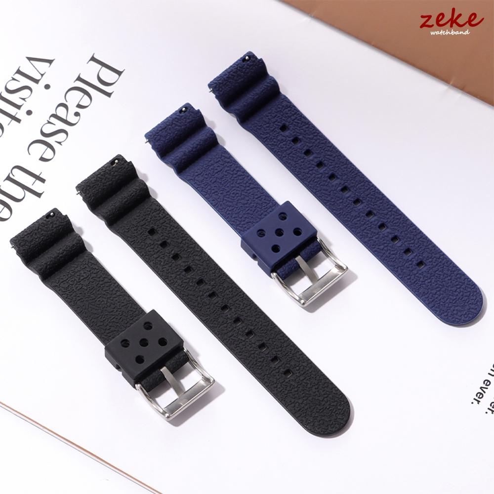 Tropikalny Silikonowy Pasek do Zegarka z Szybkim Mocowaniem 20mm 22mm dla Oris dla Seiko dla Citizen Gumowe Paski Tropic Sport do Zegarków Smart