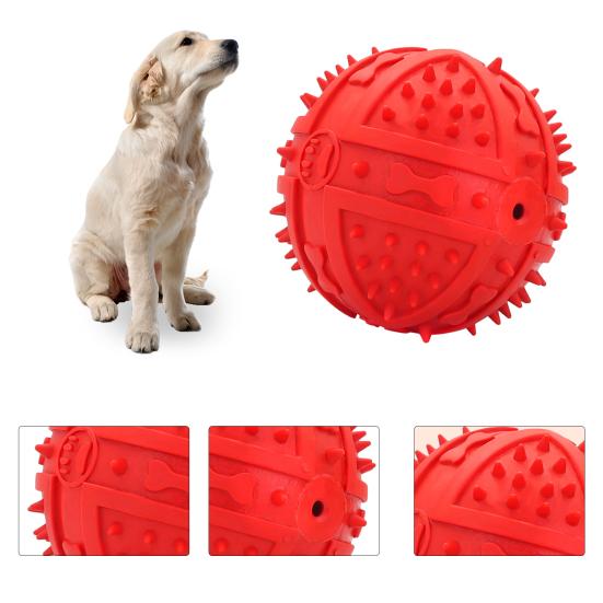 Dog Squeaky Toy Comfortable High Toughness Wear Resistant Small Medium Large Dog Interactive Ball Pet Training