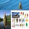24 Days Christmas Fish Baits Blind Box Fishing Tackle Set Advent Calendar Fishing Accessories Stylish Gift for Fishers