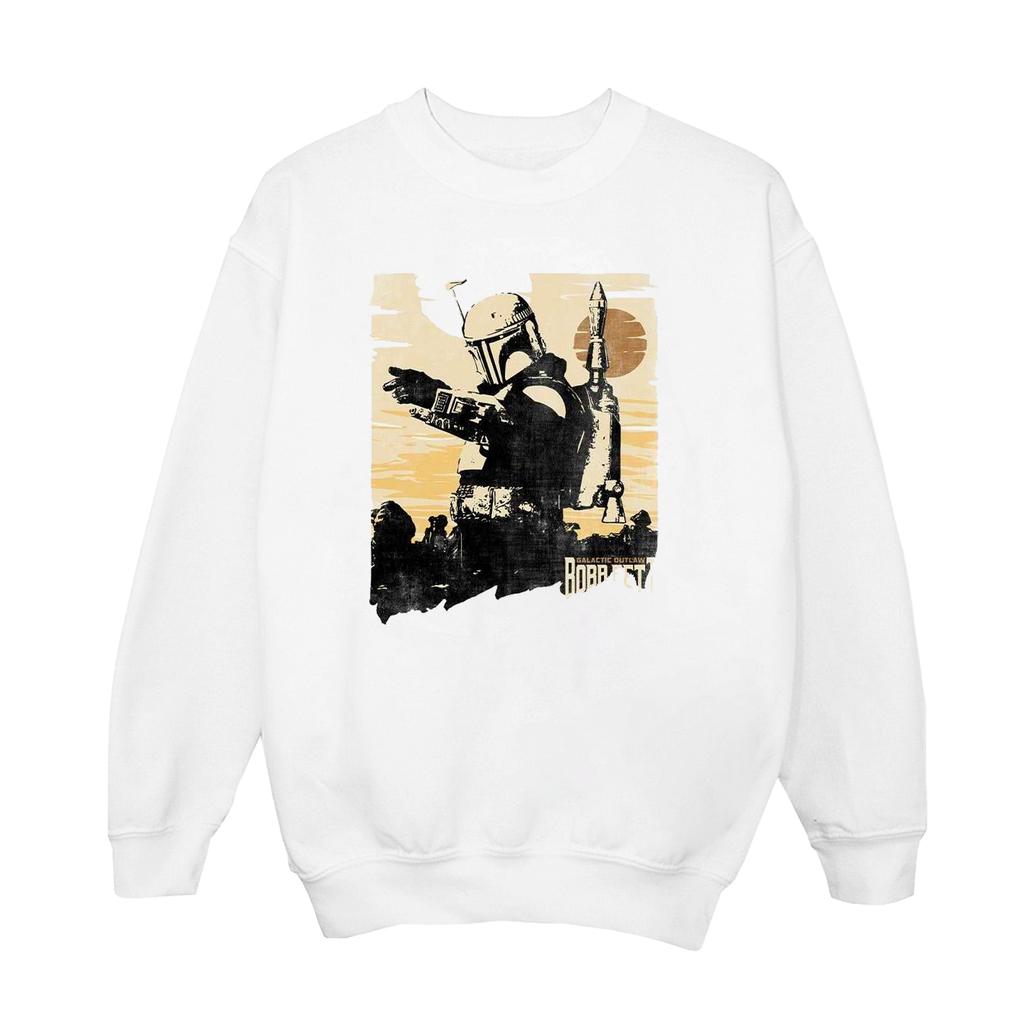 STAR WARS Mens The Book Of Boba Fett Points Sweatshirt