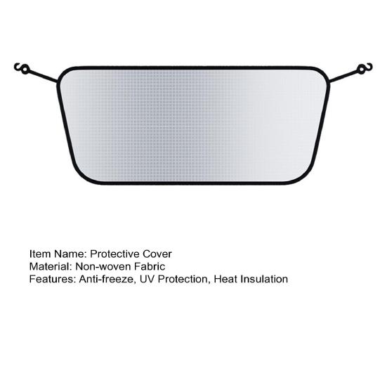 Cubierta de Sombra para Coche Protección en Todas las Situaciones Bloquea Nieve Escarcha Rayos UV Polvo Hojas Cubierta Protectora Antirrobo para Parabrisas Fácil Instalación Escudo para Coche
