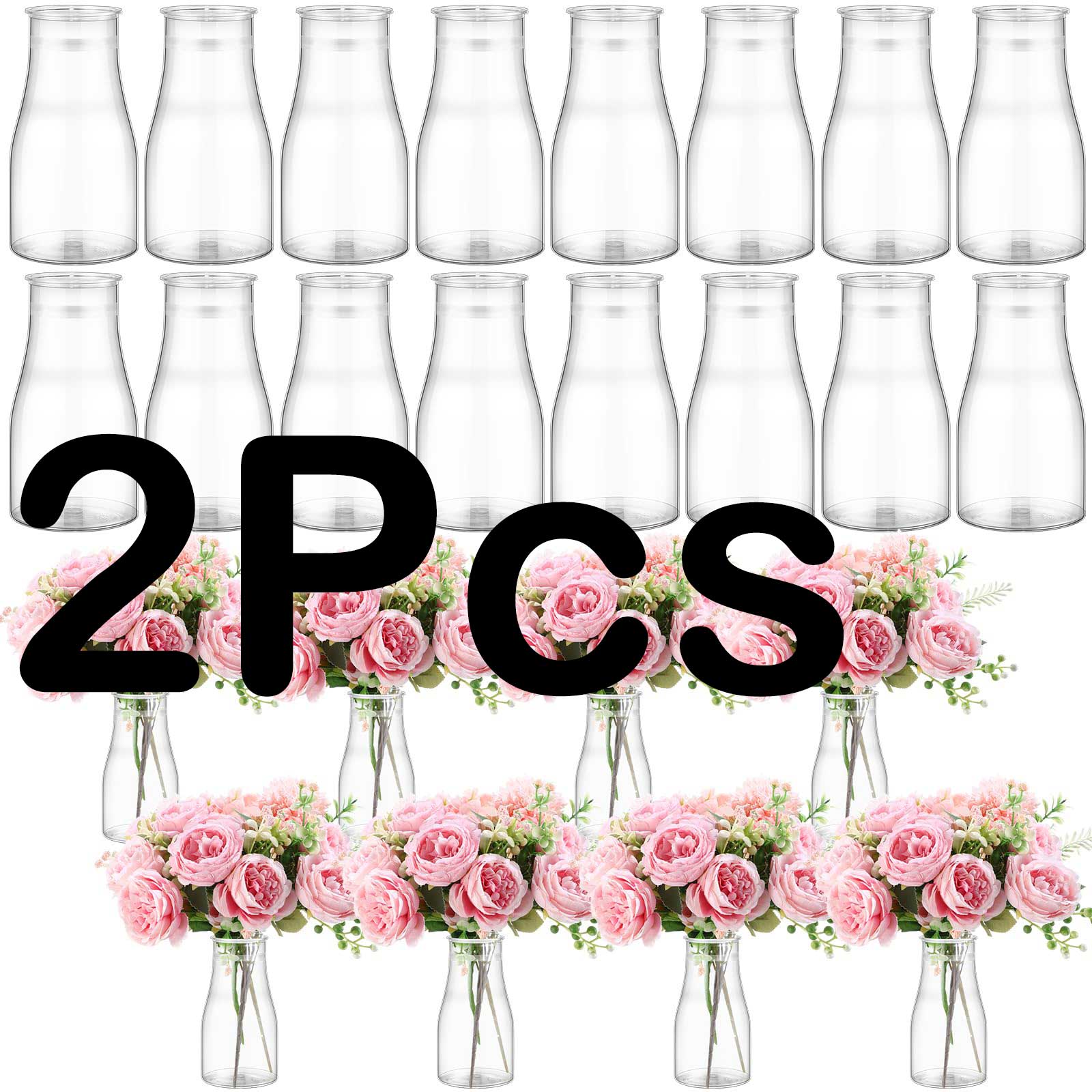 

High quality plastic vase, transparent vase, suitable for table decoration, wedding, home, table decoration