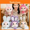 Rabbit Baby Three Plush Toy Shoulder Bag With Adjustable Strap Design Zipper