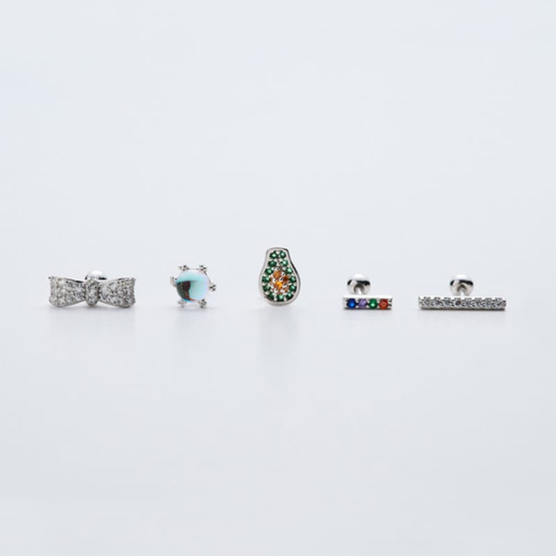 liersi abocado ribbon piercings