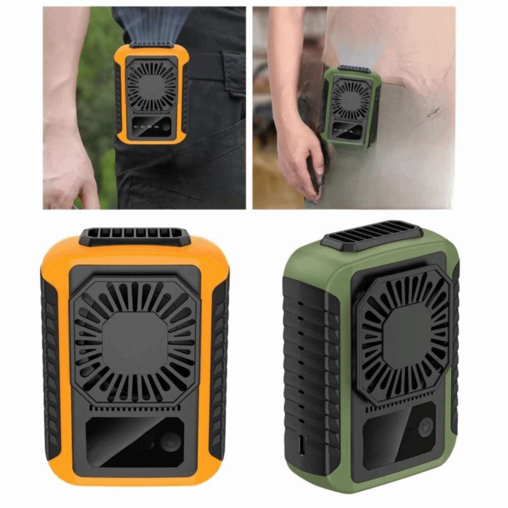 Handheld Waist Clip Fan Adjustable Speed Quiet Wearable Electric Fan Hiking Camping