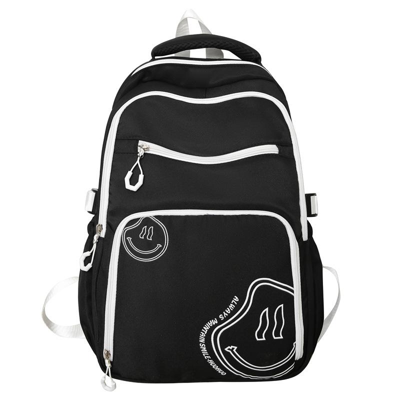 Schoolbag new student college style schoolbag trendy couple backpack large capacity fashion simple casual backpack