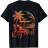 Key West Florida FL Palm Trees Cotton Men T Shirt S