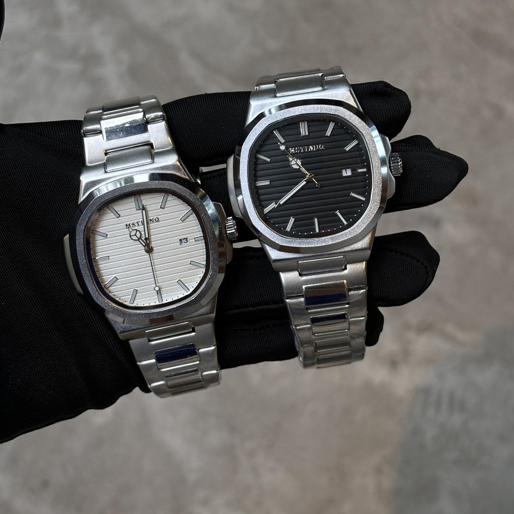 Retro Square Watch Men'S Calendar Mori Steel Belt Business Versatile Casual Luminous Non-Mechanical Quartz Watch