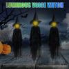 Enchanting Halloween Colorful Glowing Three Handheld Witches White Witch Ghost Decoration