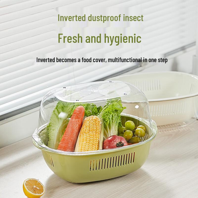 Nordic Style Food Grade Plastic Washing & Drain Basket