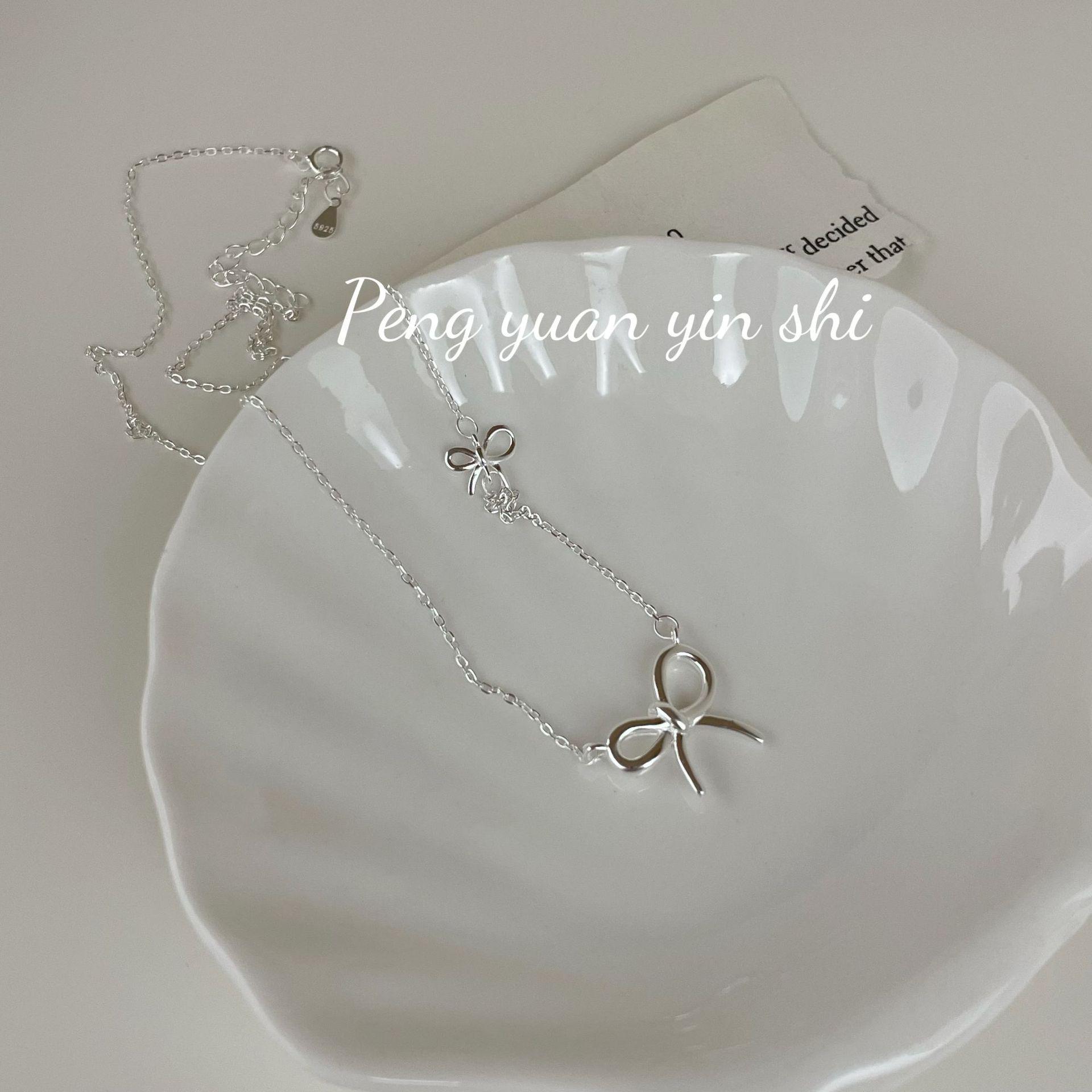 Elegant S925 Sterling Silver Butterfly Necklace for Women - Versatile Clavicle Chain with a High-End Feel 925 Silver
