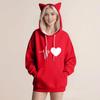 Women's Fashion Casual Long Sleeve  Hooded Sweatshirt Tops