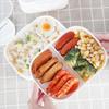 Plastic Double-Layer Divided Lunch Box