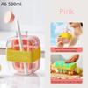 1Pcs Large Capacity Ice Cube Maker Water Bottle Silicone Tray 500/800Ml With Straw For Juice Cooling Stackable Ice Making Design