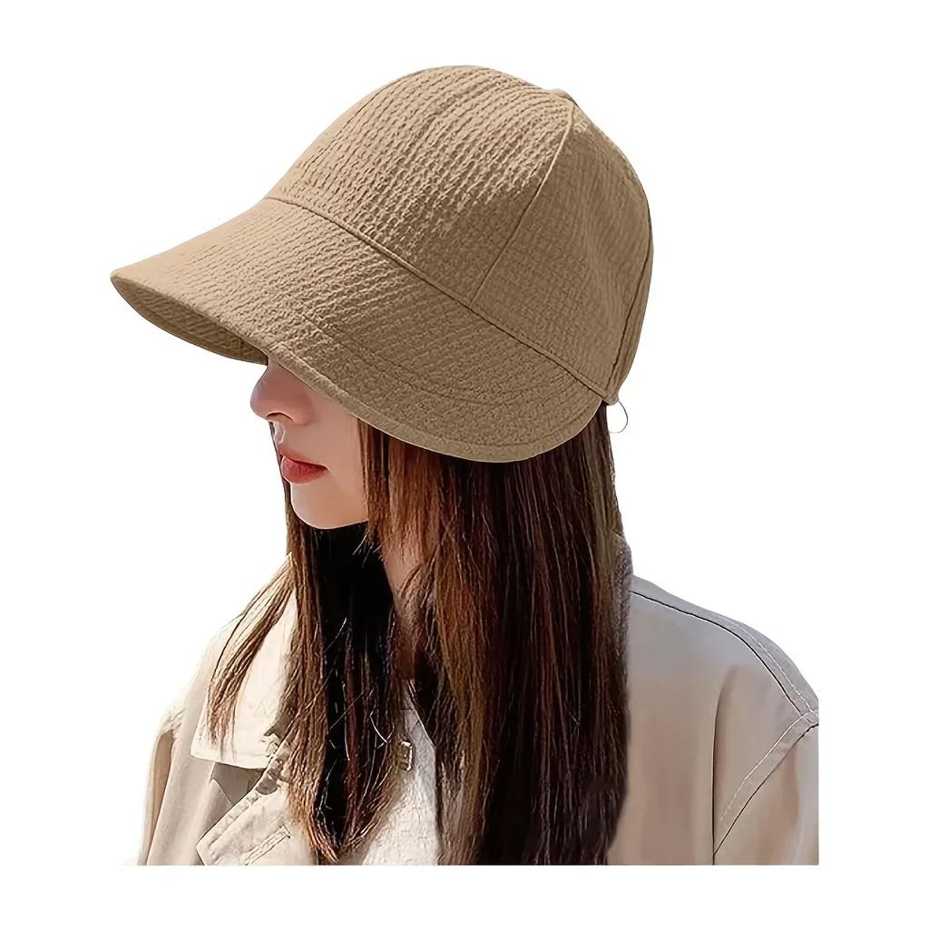 Solid Color Bucket Hat for Women UV Protection Outdoor Sports Hat Casual Sun Hat Gift Rapala Sun Protection Face Kastking