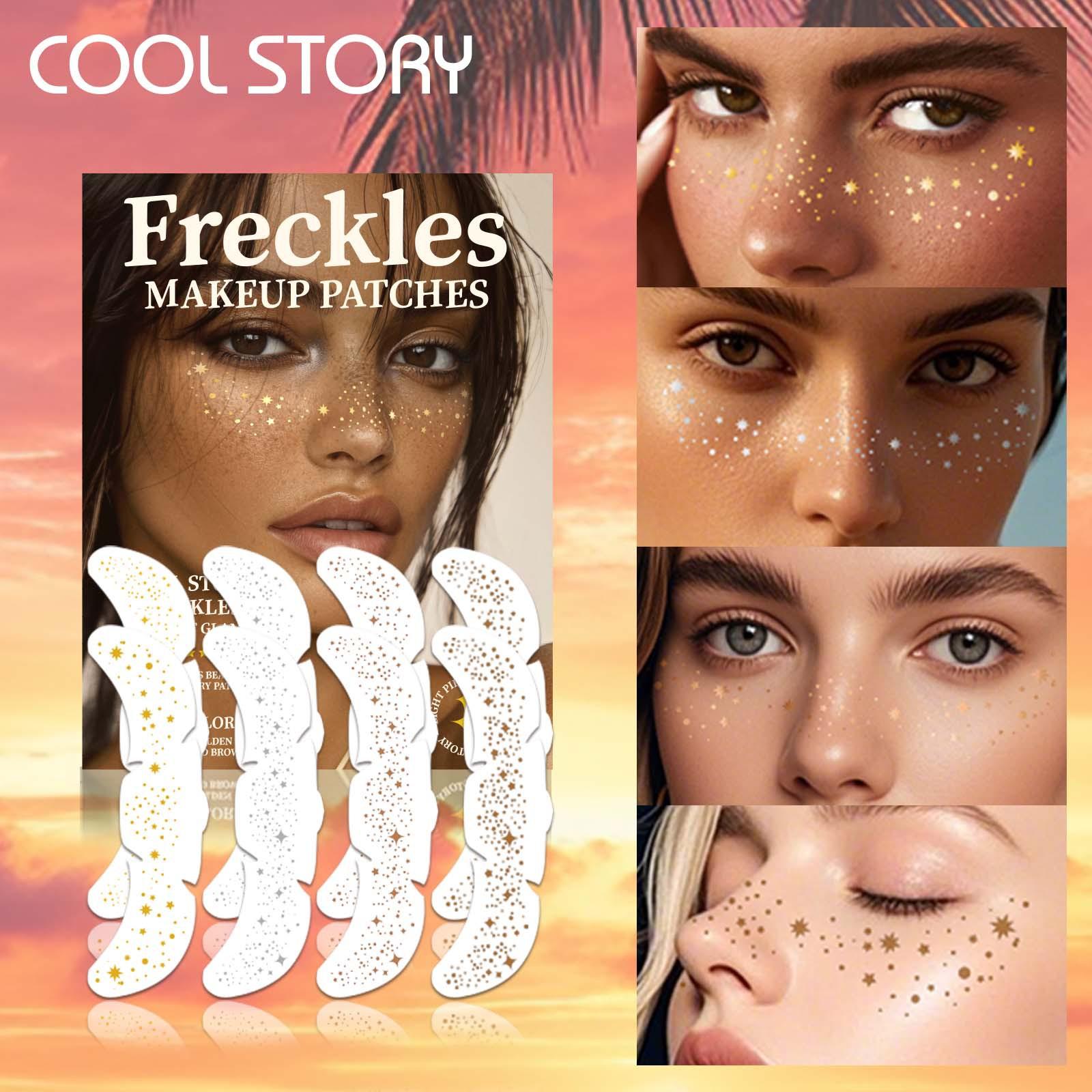 

8 шт./кор. наклейка-татуировка в виде поддельных веснушек для лица, пластырь для макияжа с веснушками, водостойкие долговечные одноразовые наклейки-татуировки с натуральными веснушками
