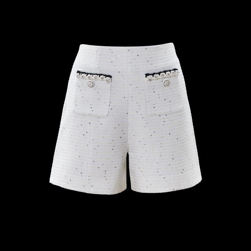 

Blacknini Инь Хуафу/ Белая Жемчужина Сильная Акция Ароматный Шелк Ручная Работа Лента Твид Верхняя Одежда/Жилет/Шорты Shorts M