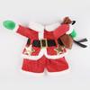 Christmas Dog Costume and Hat Set for All Size Cat Dog Festival Dressingup Suit Party Gathering Outfit Cosplay Accessory