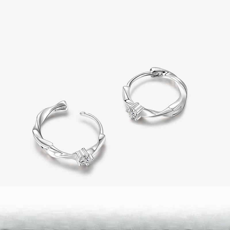 Sanfter Stil Mobius Ohrhörer Schlichtes und hochwertiges Temperament Ohrringe Leichter Luxus Nischendesign