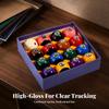 16 Pieces 16-Ball Pool Set Bright Colors Balls with Cue Ball Professional
