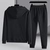 Erkekler Serin Yakışıklı Giyim Moda İki Takım Genç İlkbahar ve Sonbahar Eğlence Hoodie Saf Pamuk Artı Boyutu Spor Takım Elbise