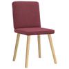 VidaXL Dining Chairs Set of 2 Bordeaux Red Fabric 4101200
