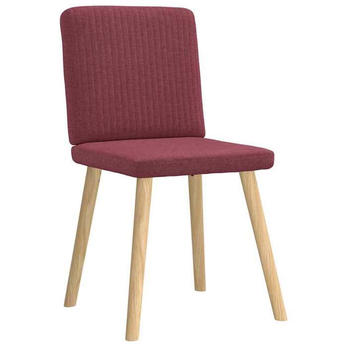 VidaXL Dining Chairs Set of 2 Bordeaux Red Fabric 4101200
