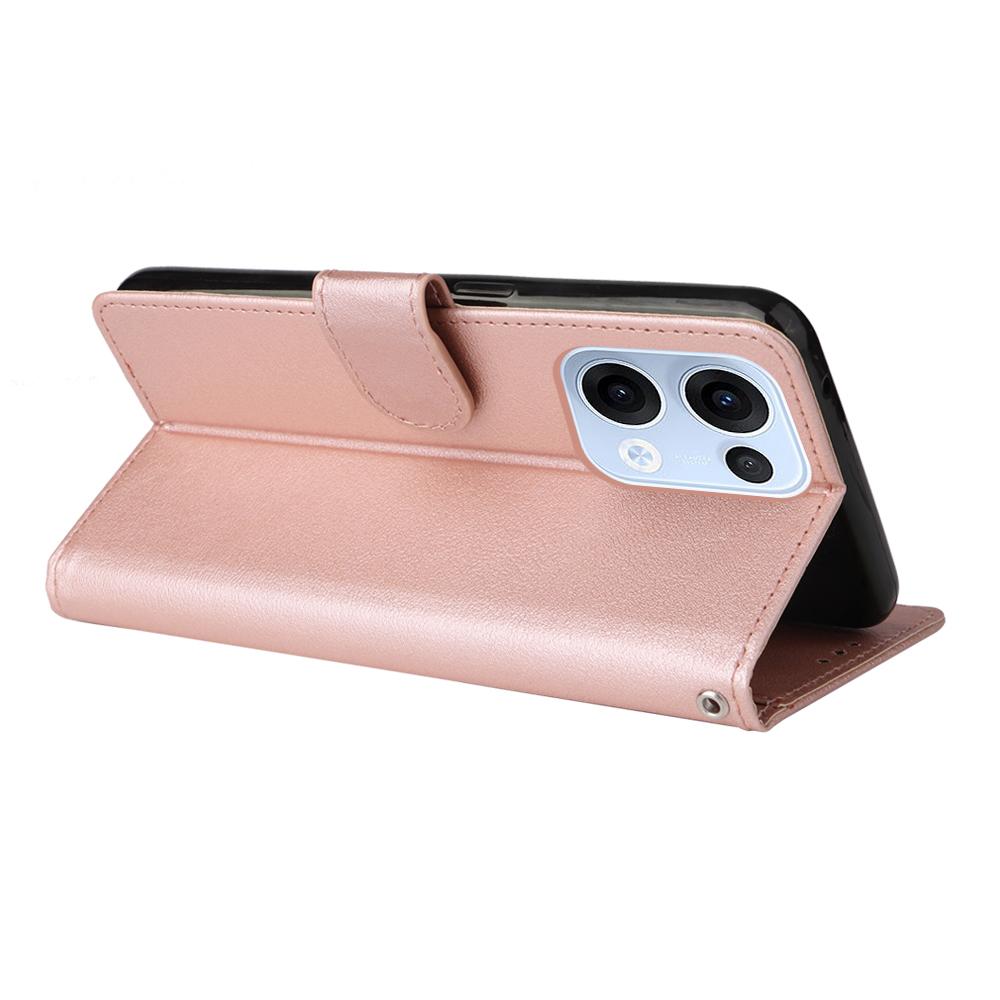 For Oppo Reno13 5G (Global) Case Wallet Stand View PU Leather Phone Cover with Wrist Strap