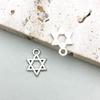 Antique Silver Alloy Star Pendant for DIY Jewelry