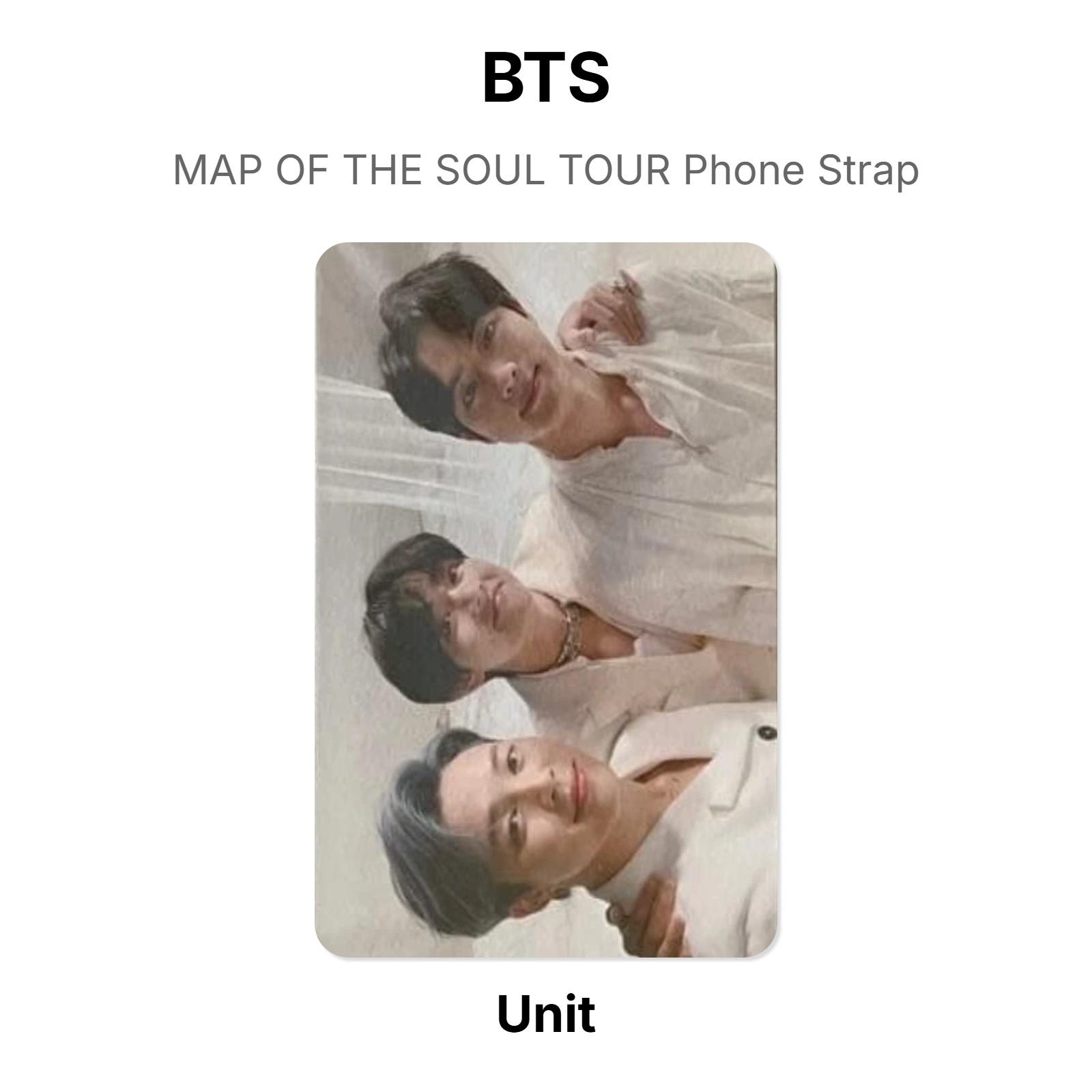 BTS MAP OF THE SOUL TOUR Phone Strap Official Photocard Unit