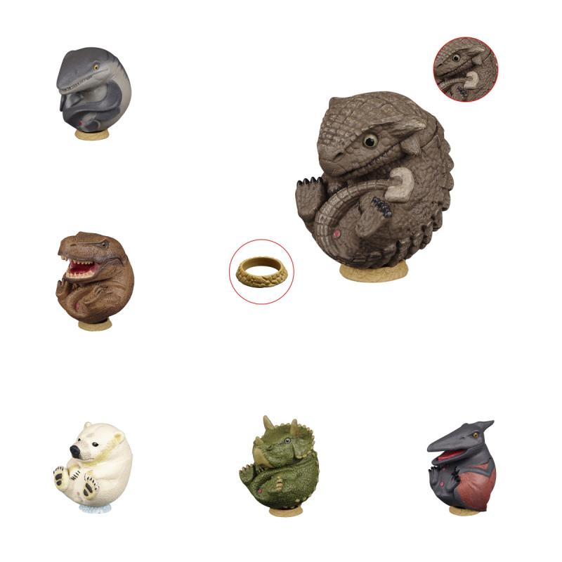 Delightful Round Dinosaur Toy Collection Featuring T-rex Elephant Triceratops And Stunning Wildlife Models