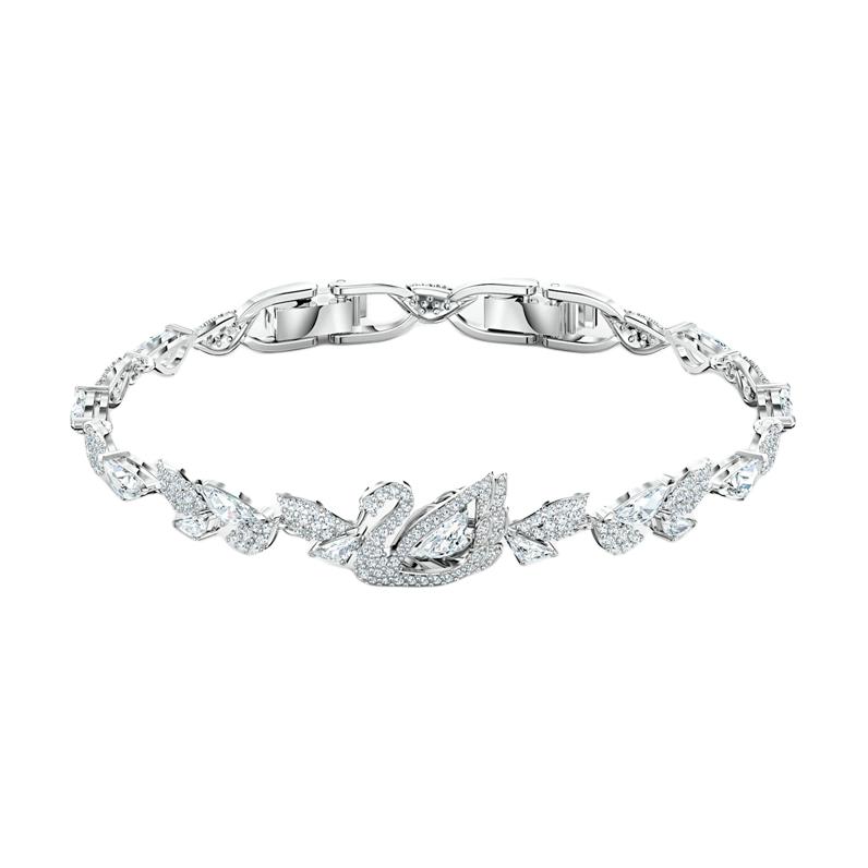 

Браслет Swarovski Lifelong Bow Dancing Swan з родієвим покриттям для жінок Білий 5536767 Box+Shopping Bag