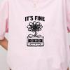 It's Fine Cassette Tape Shirt, Funny Music Tee, Retro 90s T-Shirt, Sarcastic Humor Shirt, Cassette Tee, Comfort ColorsShirt, Music Lover Tee