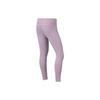 Li Ning Training Series Solid Color Breathable Stretch Fitness Pants Women Pants Purple AULR182-3
