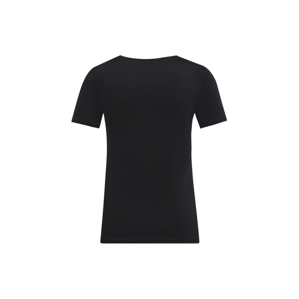 Nike T Shirts Women's Black Crew Neck Moderate Straight Fit AT4546-010