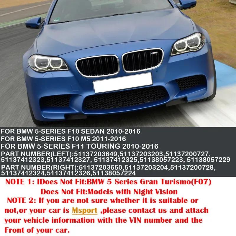 For BMW 5 Series F10 F11 M5 2010-2016 Front Hood Kidney Bumper Racing Grille Mesh Double Slat Grill Car Replacement Accessories