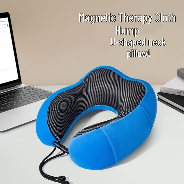 Custom U-Shaped Memory Foam Neck Pillow with Embroidered Logo for Promotion and Gift