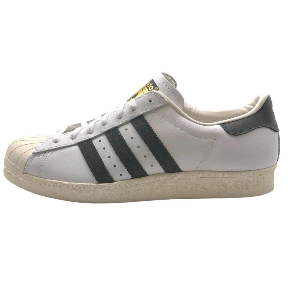 Adidas Mens Superstar 80s Leather Trainers