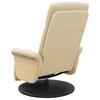 Recliner with Footrest Cream Fabric