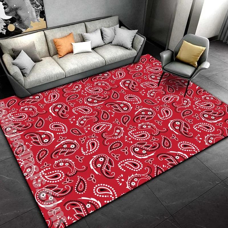 Paisley Carpet Geometric Vortex Rug Classic Floral Mat Modern Minimalist Living Room Mat Home Decoration Floor Rug Home Bedroom