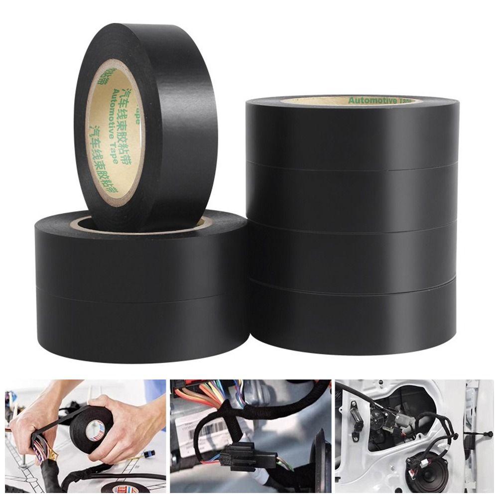 Black Electrical Tape PVC Wear-resistant Tape New Voltage Wire Organizer