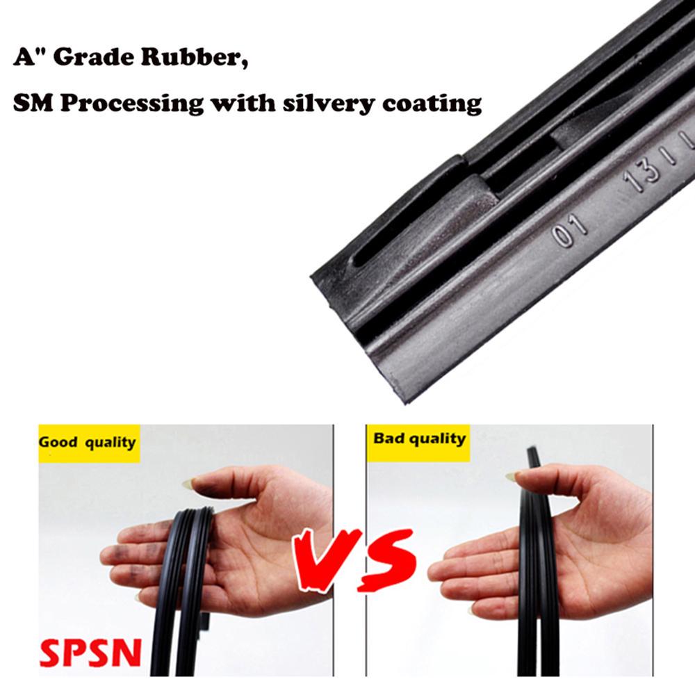 2 stk gummipåfyll for frontrute hybrid viskerblad 14" 16" 18" 20" 22" 24" 24" 26" biltilbehør myk erstatning