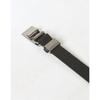 Daks Automatic Belt Black Check Pattern Cowhide Matte Buckle Dbbe6f761bk