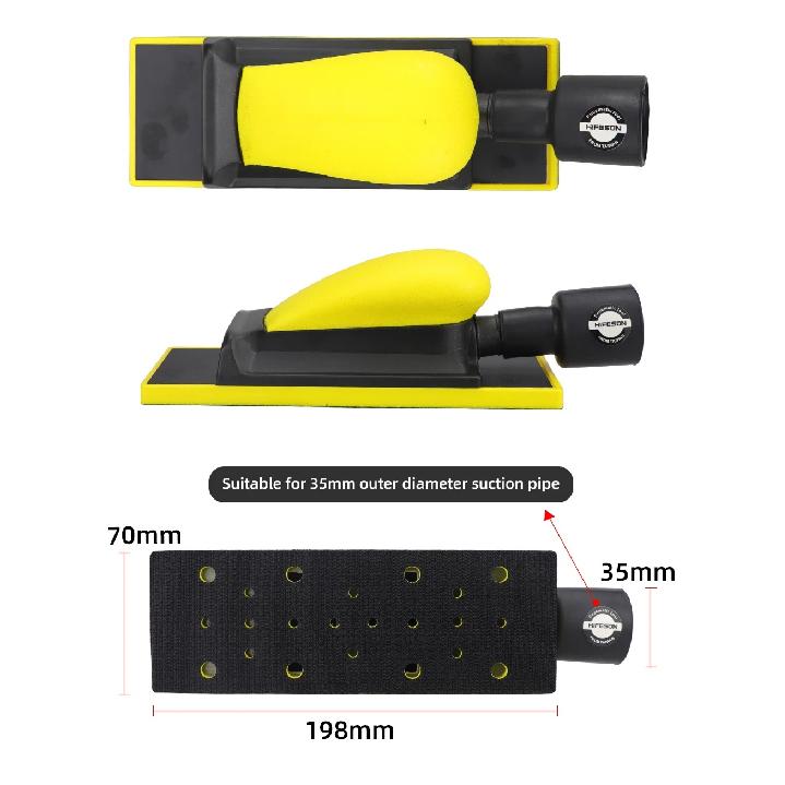 Slefuire uscată Placă de împingere de mână Chit de mașină Rindea manuală de cenuşă Rectunghiulară de vid Arc șmirghel Slefuire Placă de frasin Instrument de reparare a caroseriei
