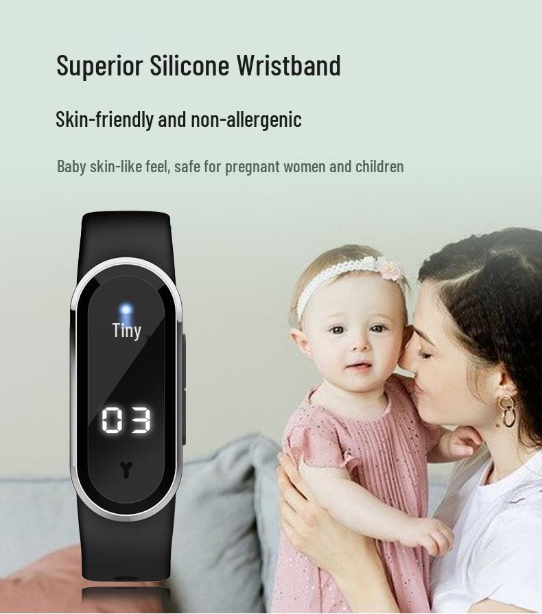 Portable Bionic Mosquito Repellent Watch & Thermometer for Kids