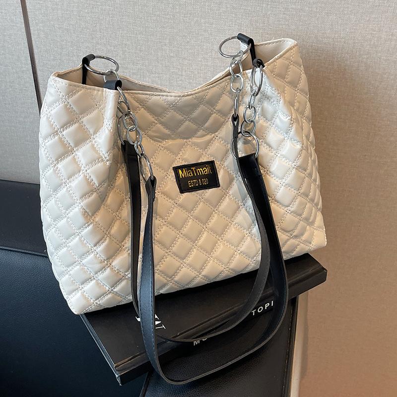 Väska med stor kapacitet Dammode Pendlarväska Damgymnasieelev Klass Axelhandväska