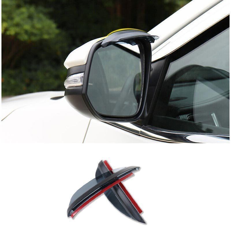 For Toyota Highlander 2014 2015- Black Side Mirror Rain Board Shade Shield