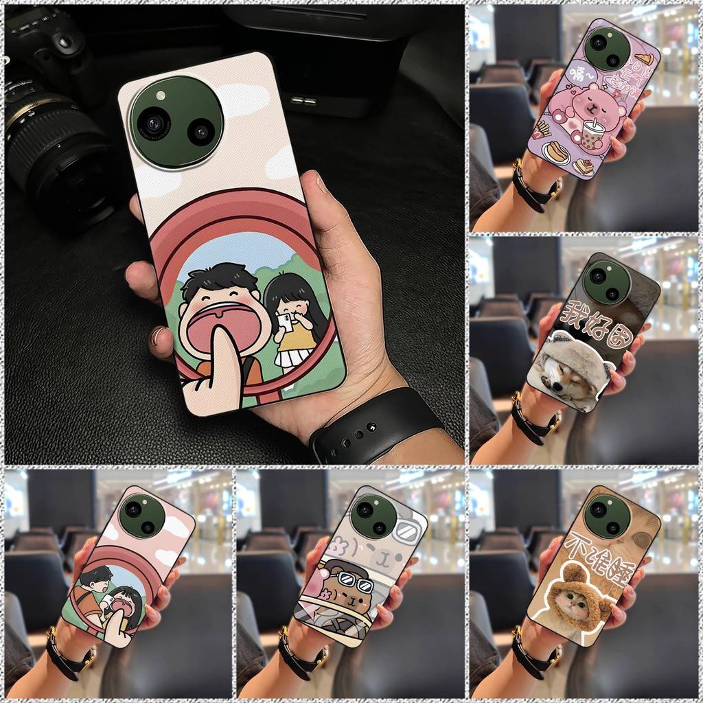 Couple Anti-dust Phone Case For Sharp Aquos R9/SH-51E Anti-knock Silicone Protective Durable Dirt-resistant TPU Graffiti