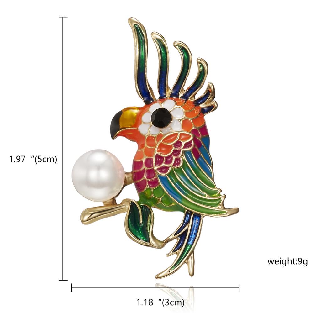 Delicate Rhinestone Birds Sitting On Branches Brooches For Women Enamel Crystal Flying Bird Parrot Clothes Lapel Pins Jewelry