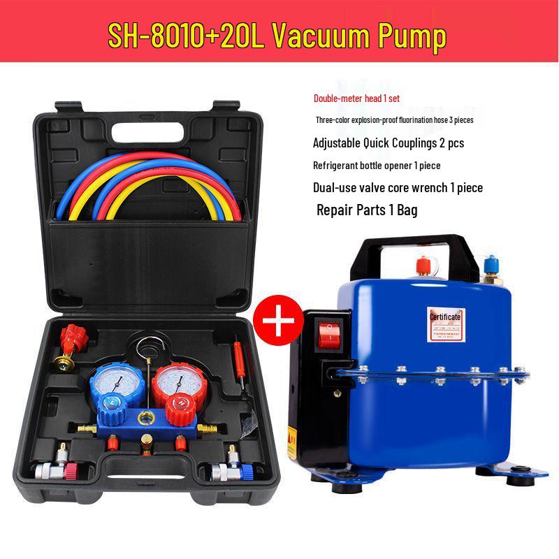 Dual-Use Automotive A/C Vacuum Pump for Evacuation, Pressurization & Leak Detection